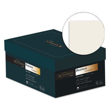 Southworth® 25% Cotton #10 Business Envelope, #10, Commercial Flap, Gummed Closure, 4.13 X 9.5, Natural, 250-box freeshipping - TVN Wholesale